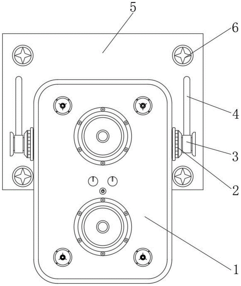 一种可调节的音箱支架结构的制作方法