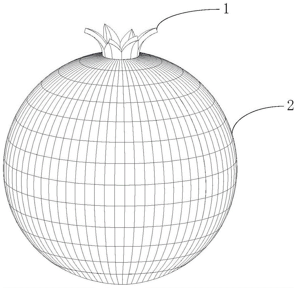 一种石榴屏的制作方法