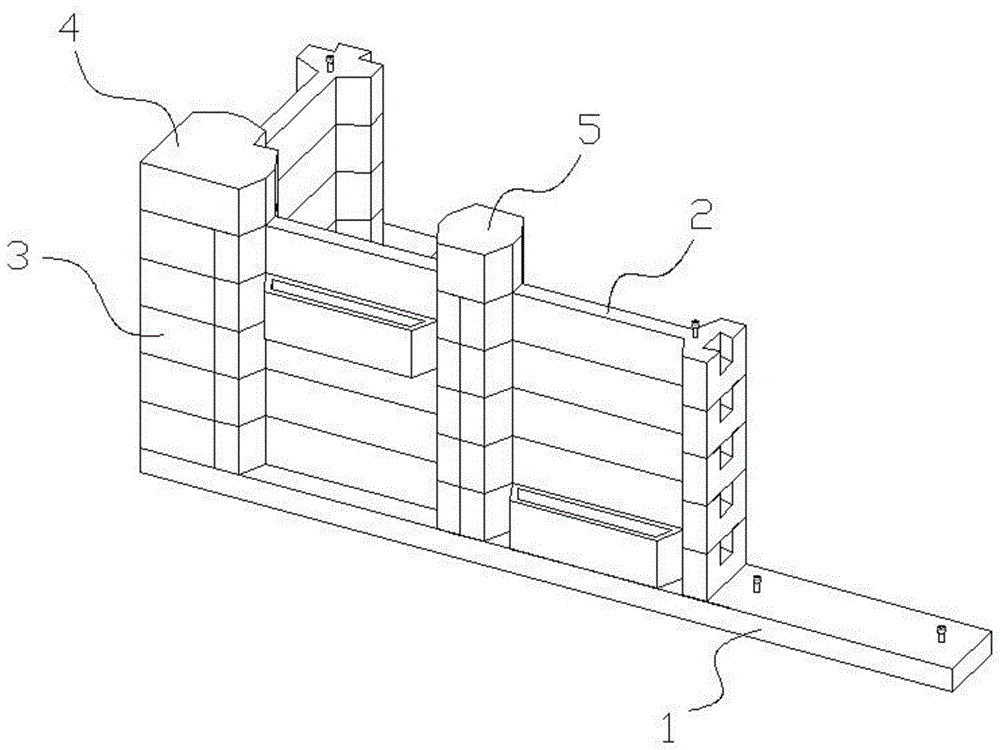 一种可循环使用的装配式预制临时围墙的制作方法