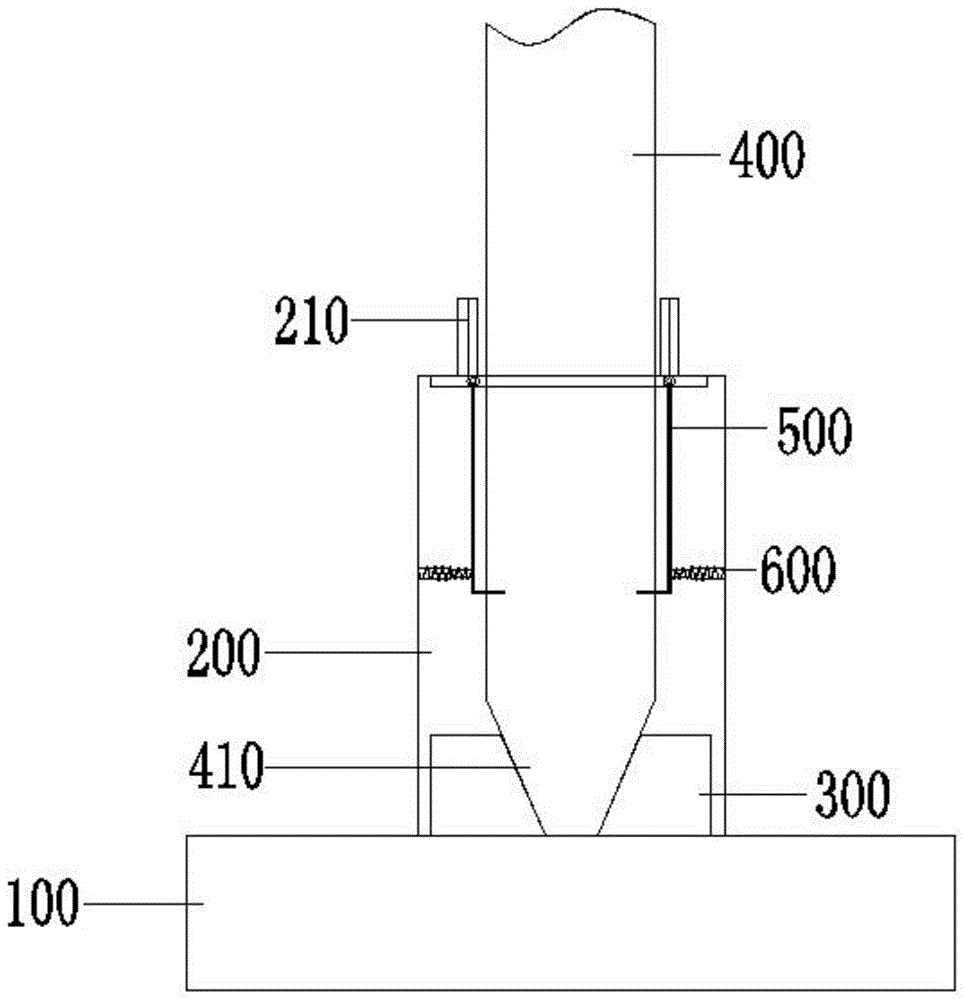 一种管母线支撑用立杆的固定机构的制作方法