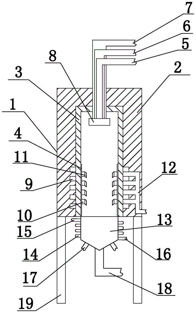 一种空心玻璃微珠成珠炉的制作方法