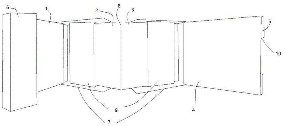 一种拉开式多腔对折包装盒的制作方法