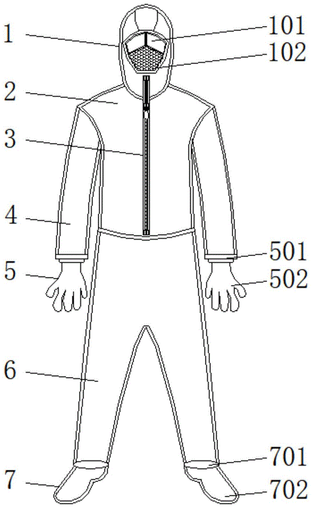 一种医用耐温透气型防护服的制作方法