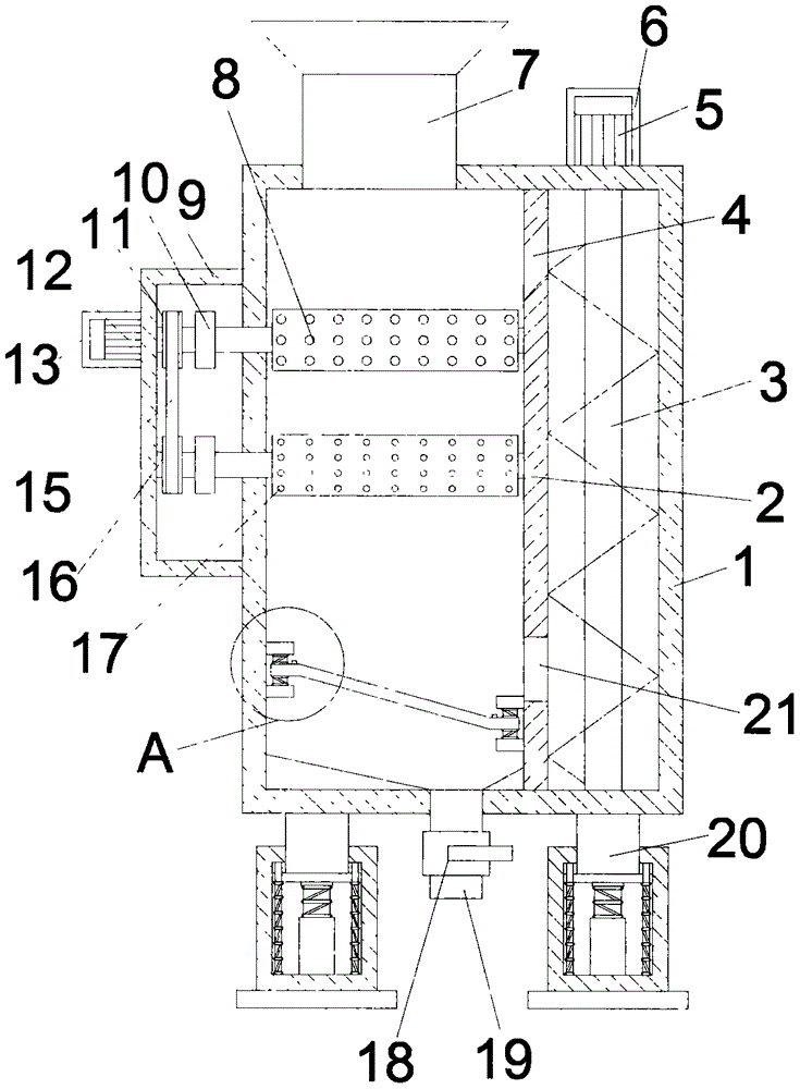 一种建筑材料原料粉碎装置的制作方法