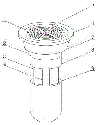 一种防臭地漏的制作方法