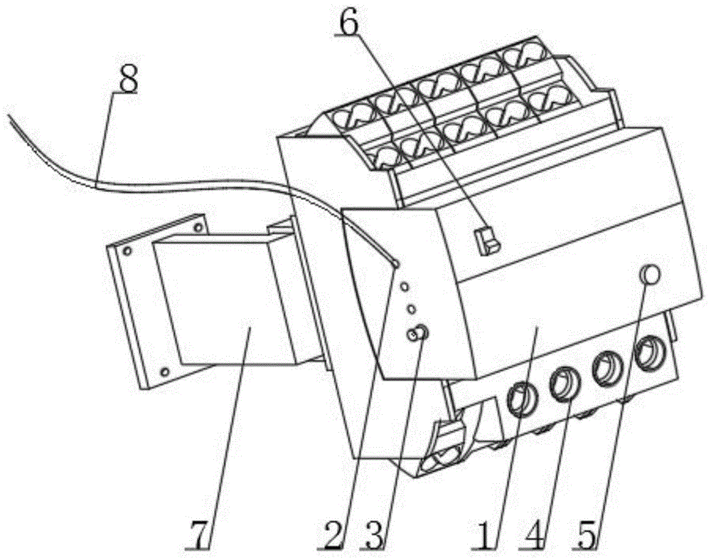 一种电液伺服拉杆液压缸的漏电保护装置的制作方法
