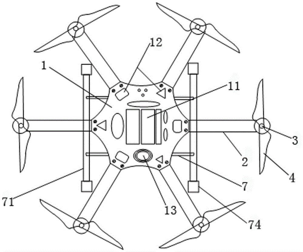 一种六旋翼电动航摄无人机的制作方法