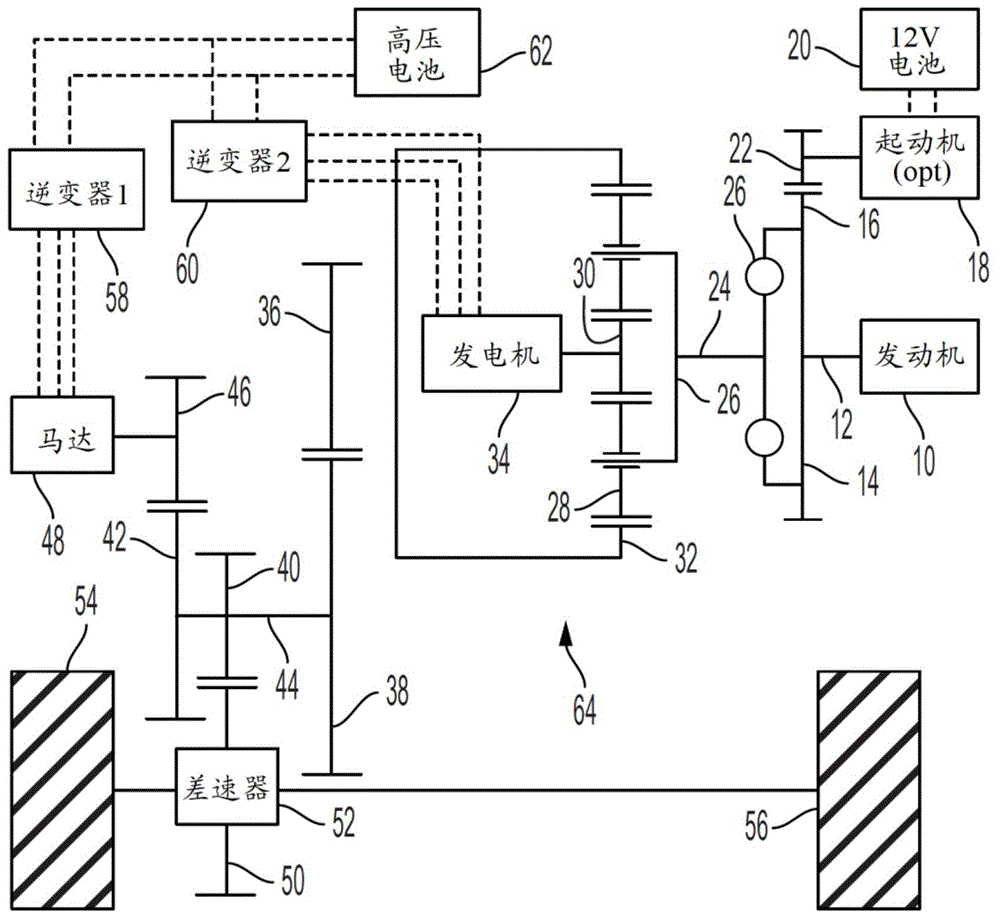 混合动力车辆发动机制动器的制作方法