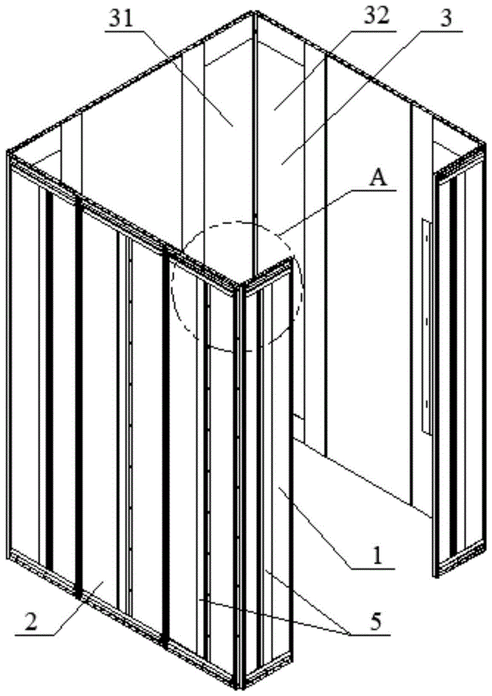 一种用于曳引式建筑施工升降机的可伸缩吊笼围壁的制作方法