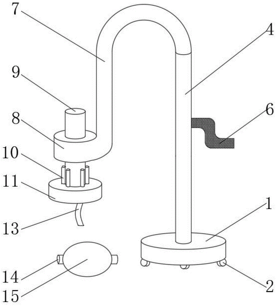 一种临床麻醉用开放气道支撑架的制作方法