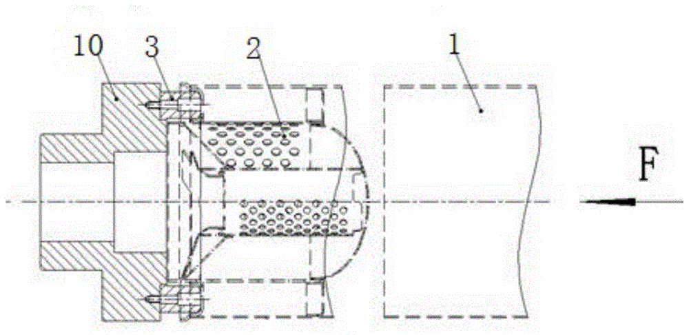 筒式催化消声器在双环缝焊接工序的定位扩口机构的制作方法