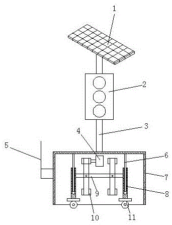 一种太阳能移动信号灯的制作方法