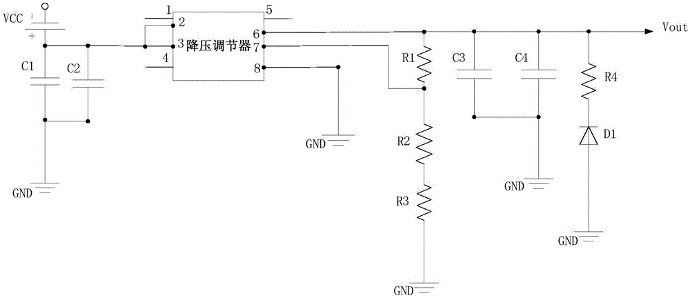 一种基于STM32微处理器的降压电路的制作方法