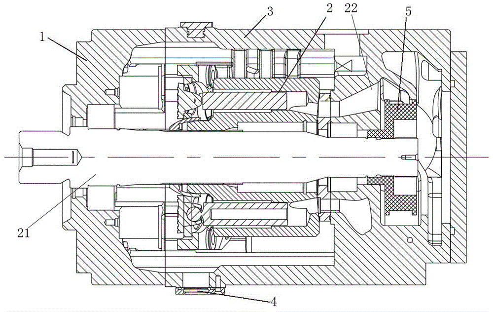一种带增压附泵的斜盘式轴向柱塞泵的制作方法