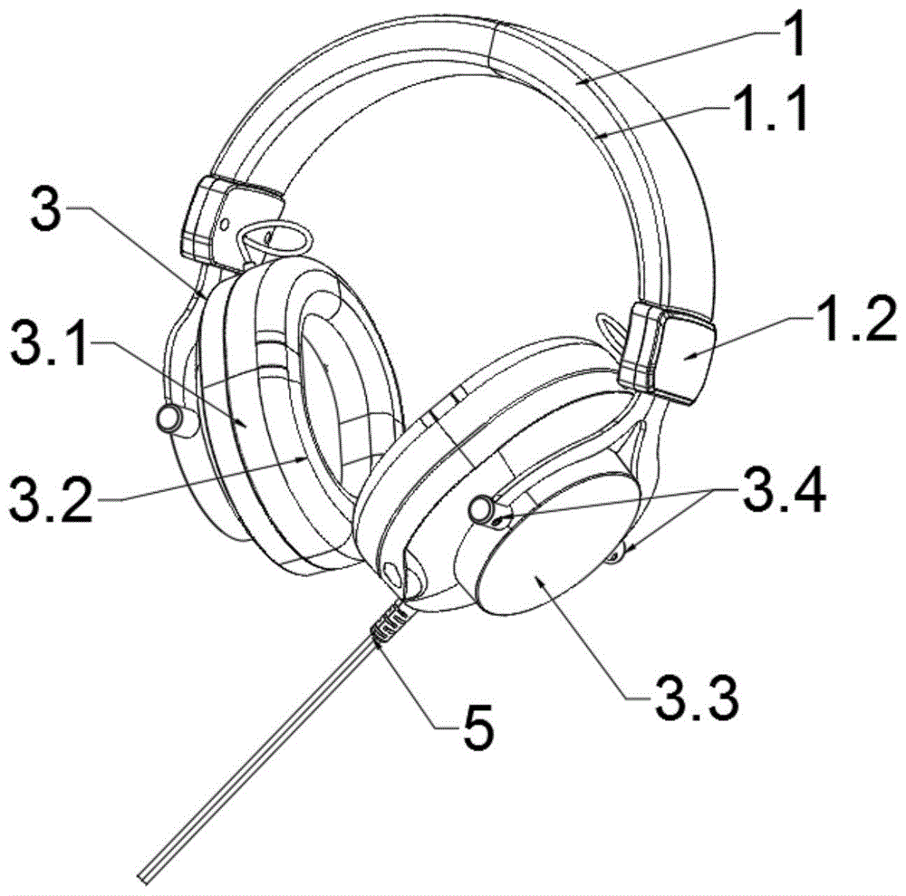 一种能提高头梁使用寿命和耳机线不断线的头戴式耳机的制作方法