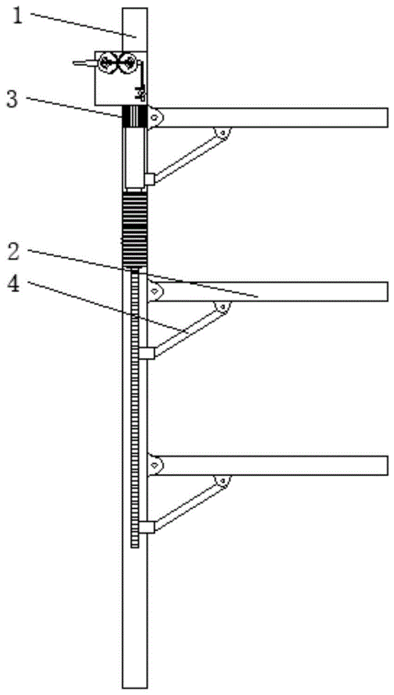 一种钢管结构的家具晾干架的制作方法