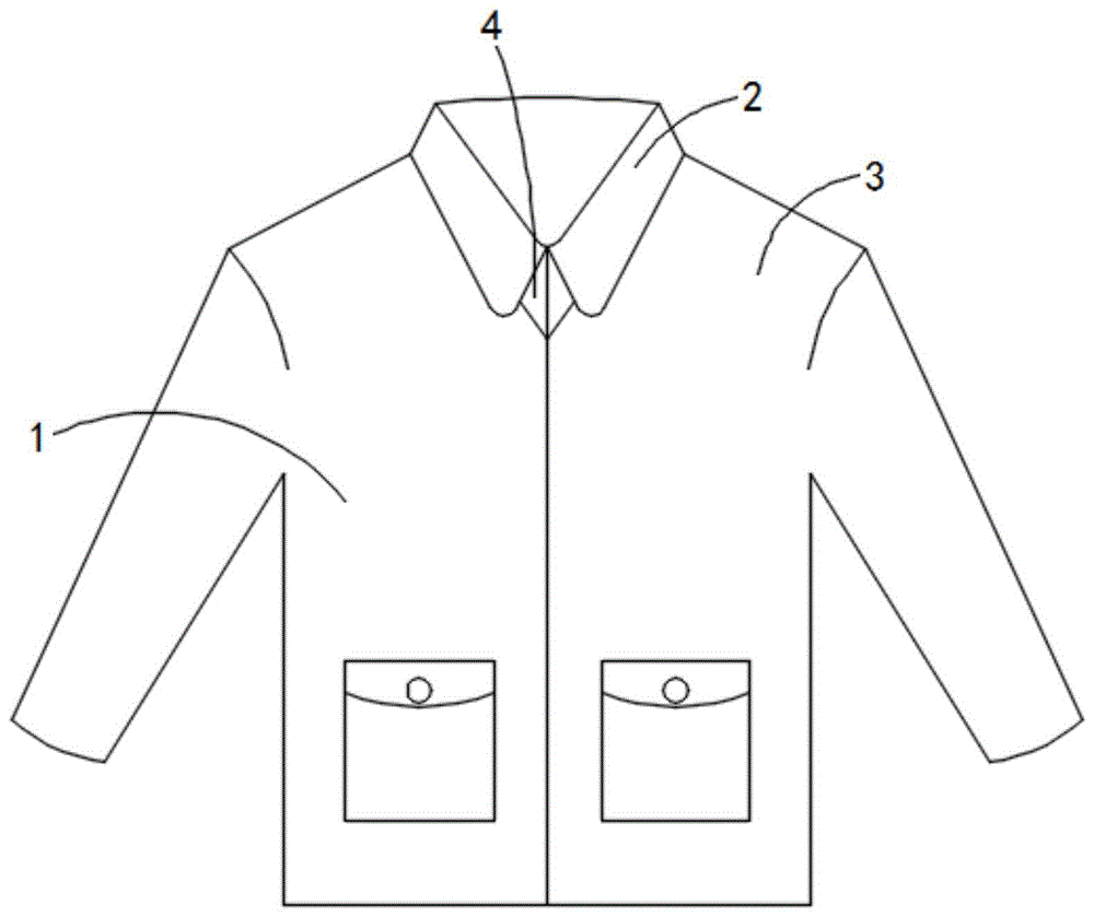 一种肩部不易起皱的衣服的制作方法