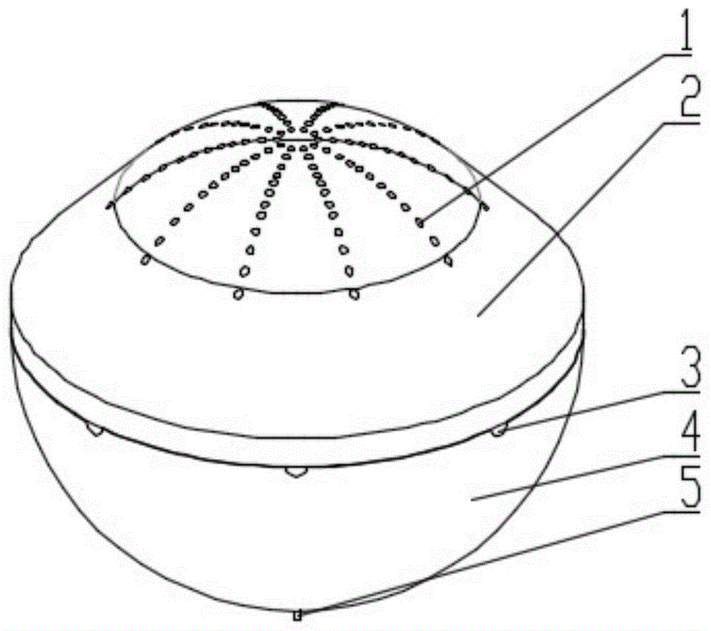 一种潜水用换气浮球的制作方法