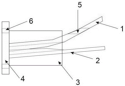 一种曲线凭条出纸口结构的制作方法