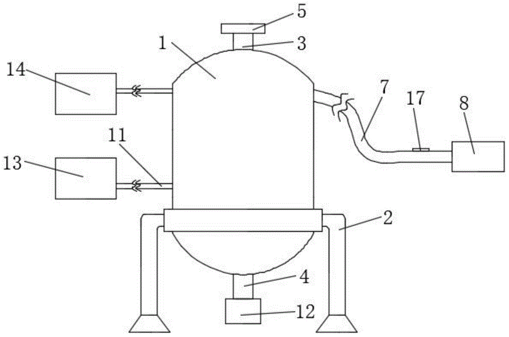 一种水杨酸甲酯生产用酯化釜真空缓冲罐的制作方法
