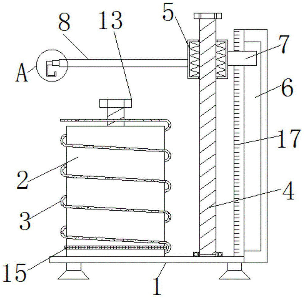 一种窗帘伸缩杆弹簧生产用检测装置的制作方法