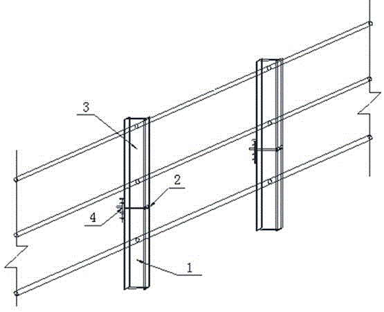 一种钢栈桥可折叠式护栏装置的制作方法