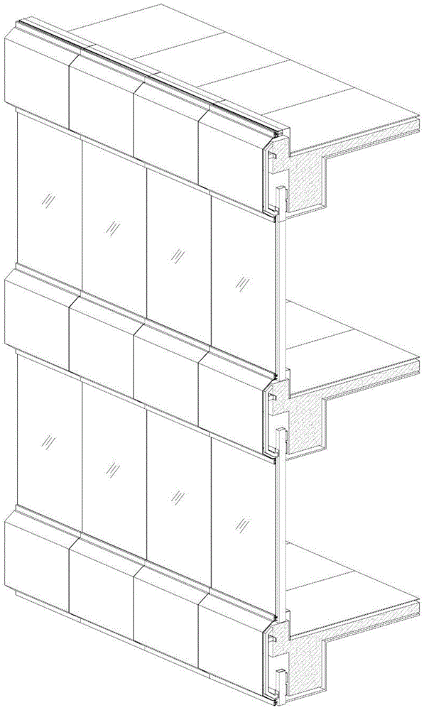 窗间墙外扣板结构的制作方法