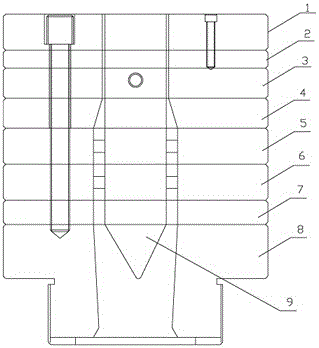 一种木塑窗框型材成型模具的制作方法