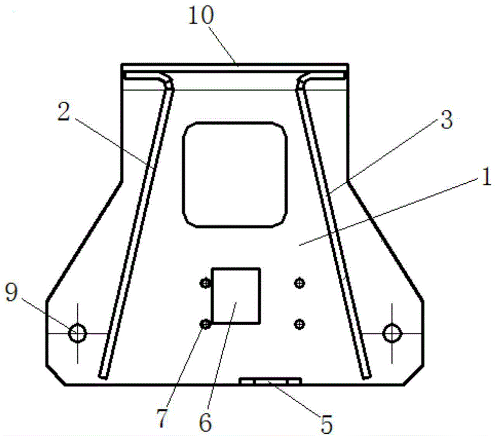 一种侧置备胎架焊合结构的制作方法