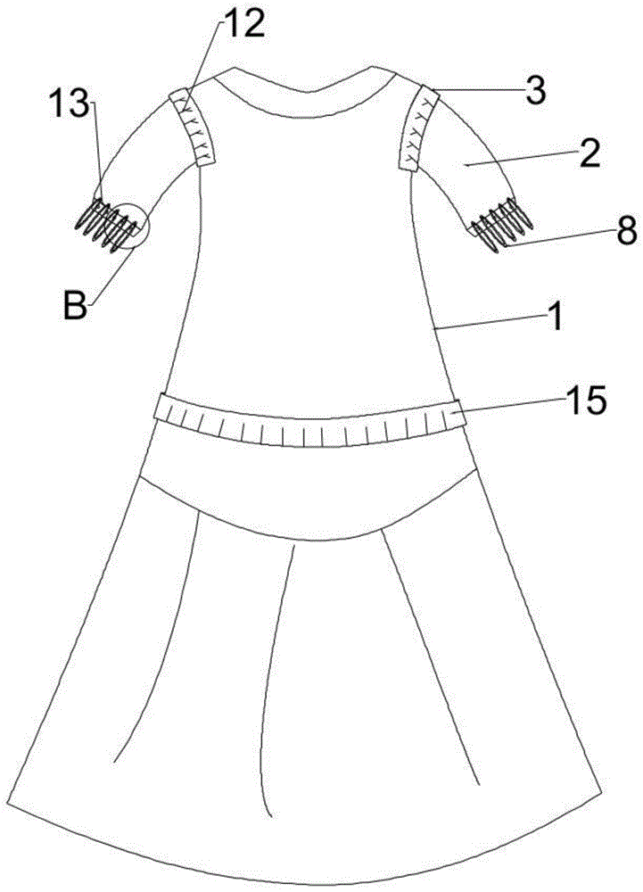 一种可调节针织连衣裙的制作方法