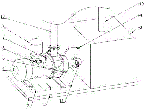 一种污水处理注料泵用带有气动装置的电机泵的制作方法