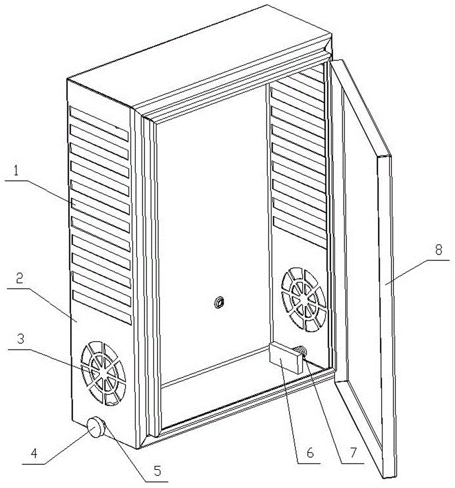 一种台式电脑主机用防护柜的制作方法