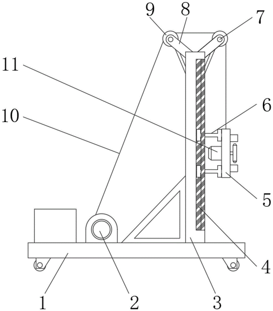 一种自动化纺织机械用升降架的制作方法