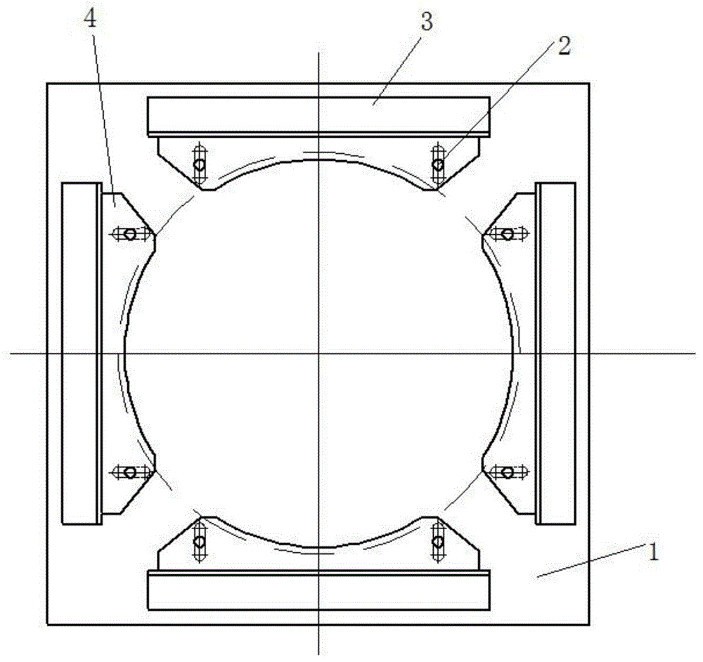 一种支座异形导向结构加工用夹具的制作方法