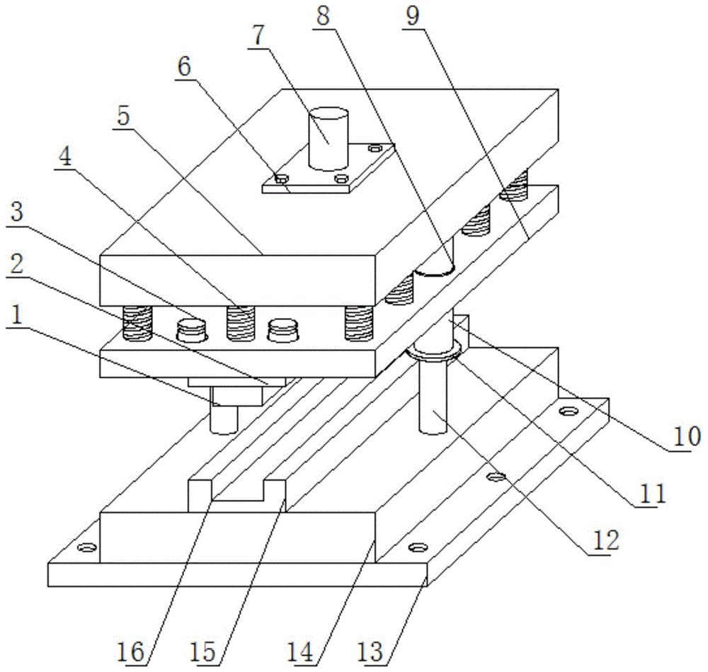 一种对工件冲压折弯的成型模具的制作方法