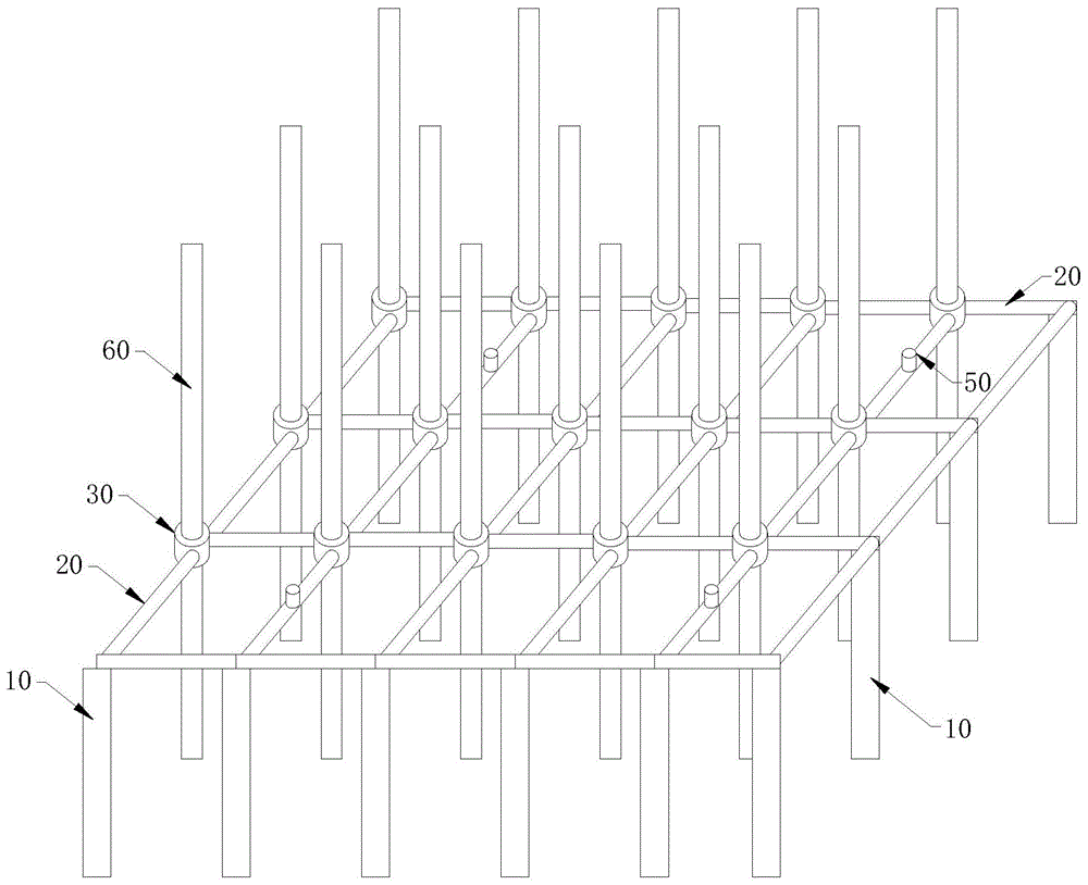 景观竹林的支撑固定结构的制作方法