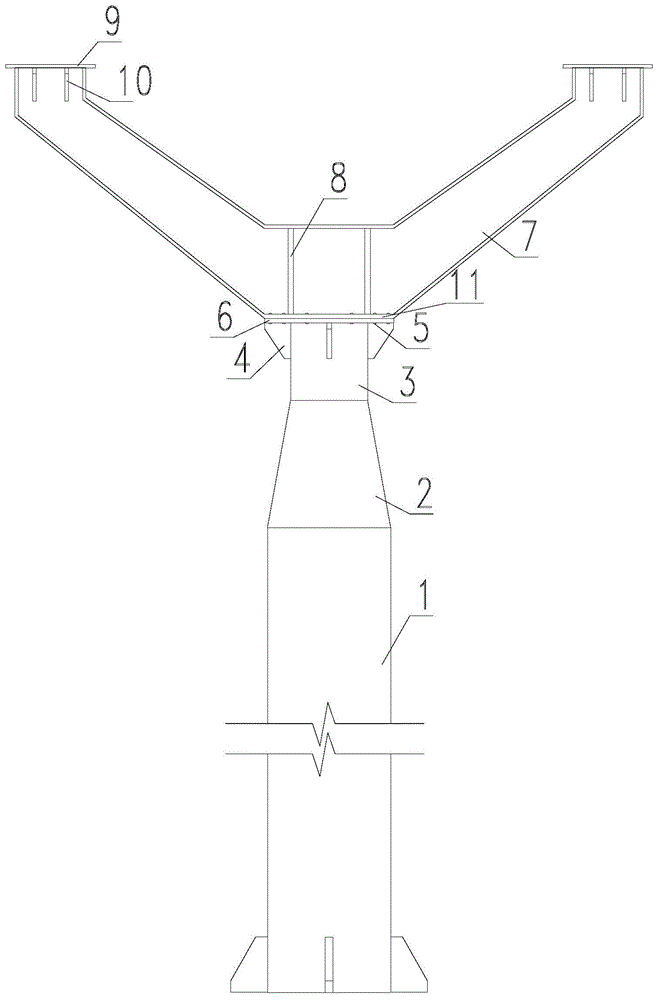 一种用于带式输送机桁架的Y型支柱的制作方法