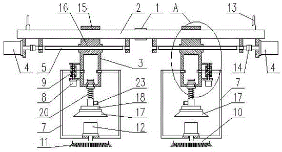 双螺杆空压机生产用板料搬运装置的制作方法