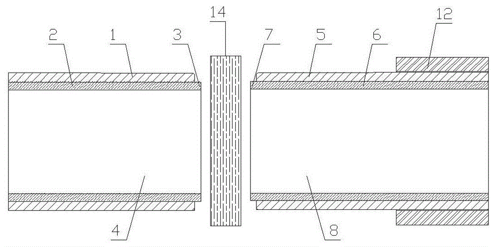 内树脂管外金属管复合管连接结构及其制作方法与流程