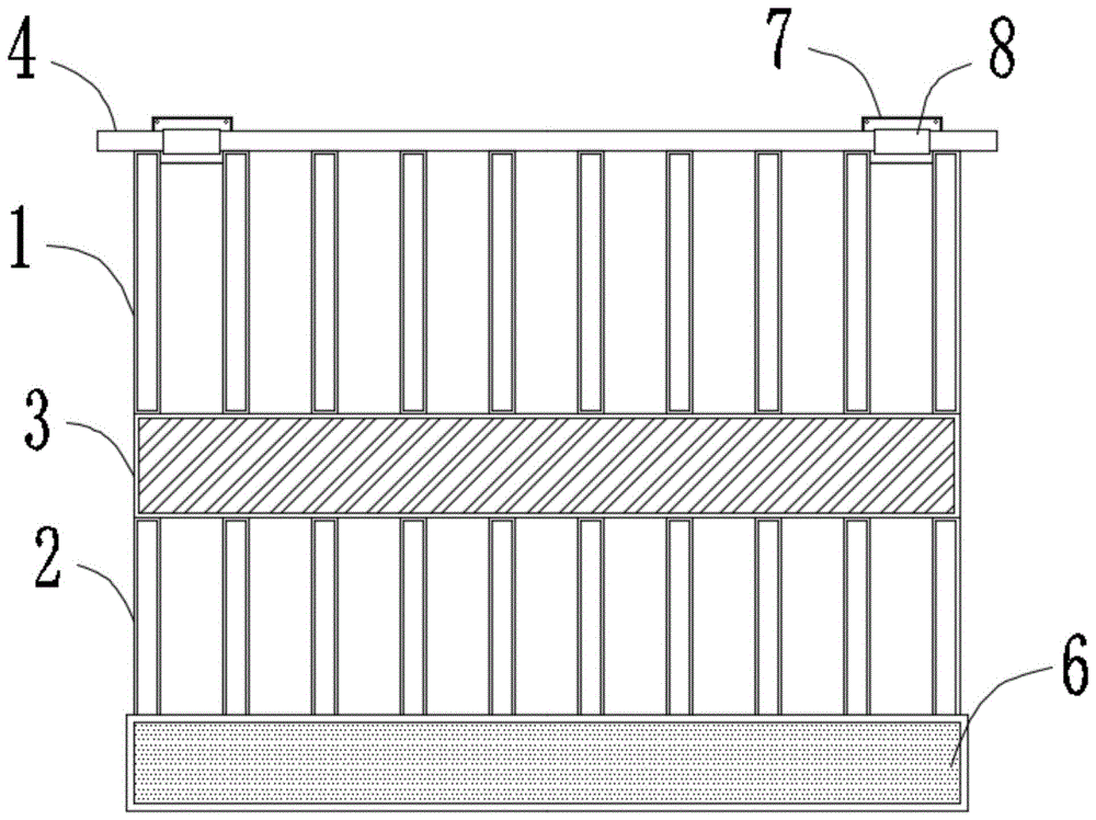 一种旋转式电梯井道洞口防护栏杆的制作方法