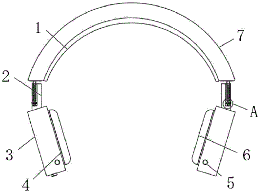 一种可调节夹紧力的头戴式耳机的制作方法