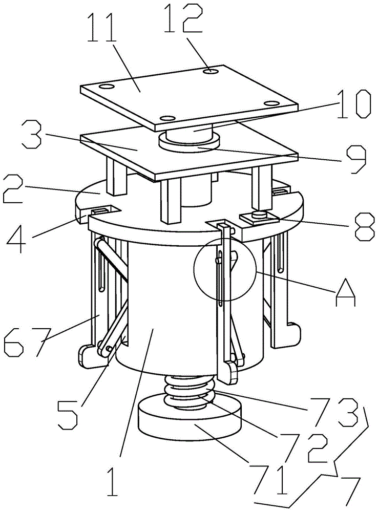 一种针织大圆机换针筒夹具的制作方法