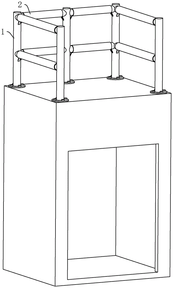 一种电梯轿顶护栏的制作方法