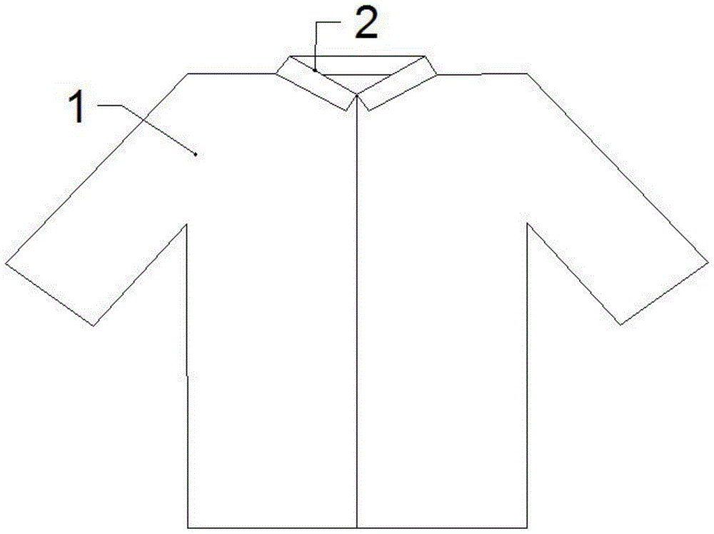一种衣领不易折皱的防静电衬衫的制作方法