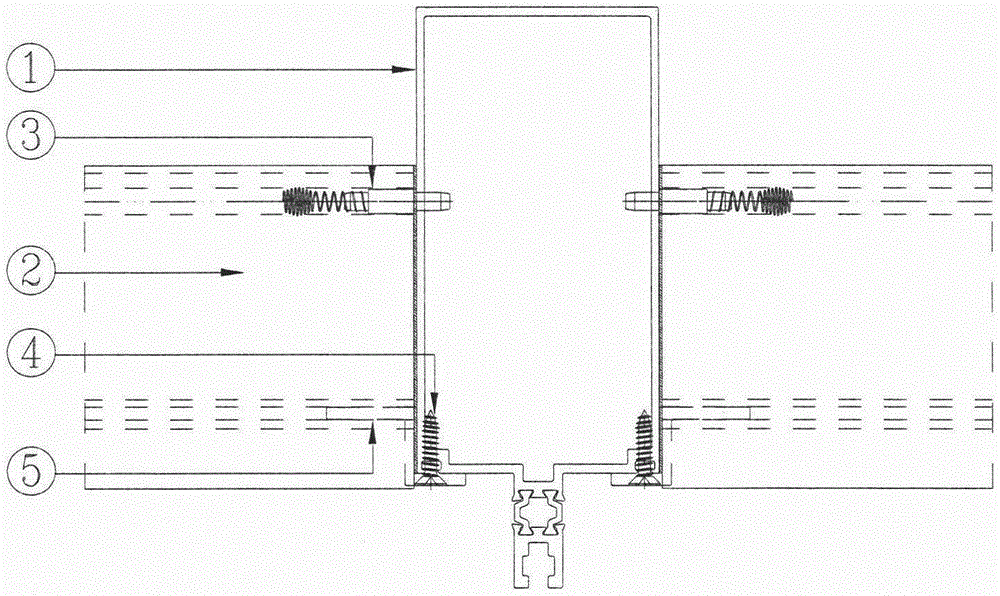 插板与弹簧轴销组合式横梁立柱连接装置的制作方法