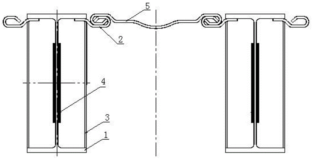一种采用冷弯锁口条的H型钢板桩的制作方法