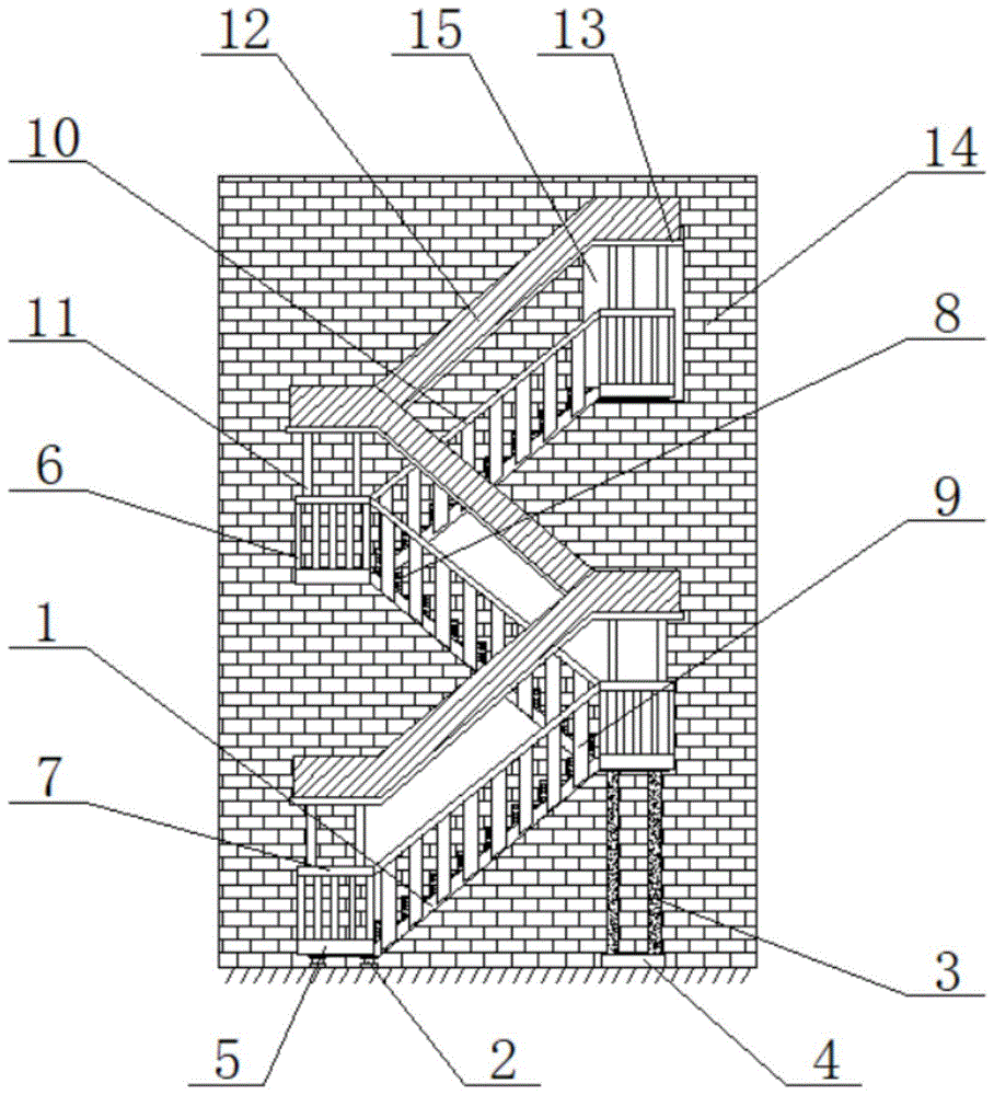 一种室外钢结构消防楼梯的制作方法