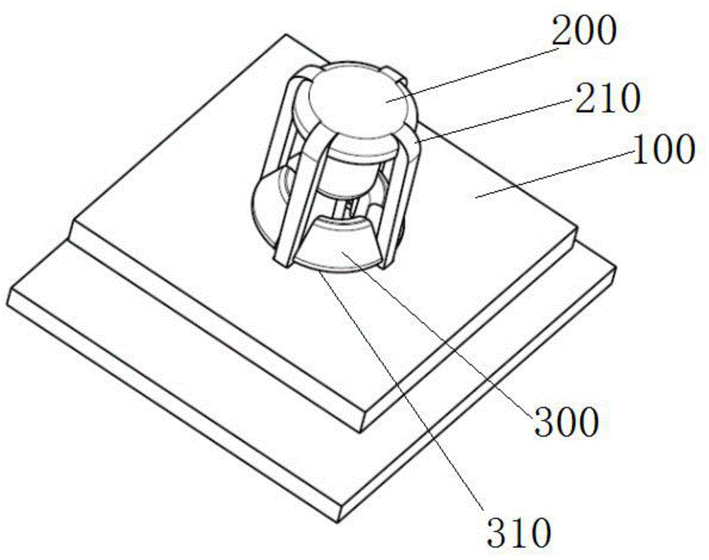 塑料件卡扣防脱结构的制作方法