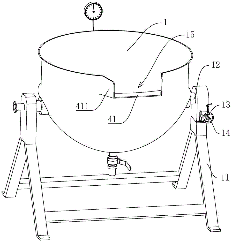 一种带有锁止装置的蒸汽锅的制作方法