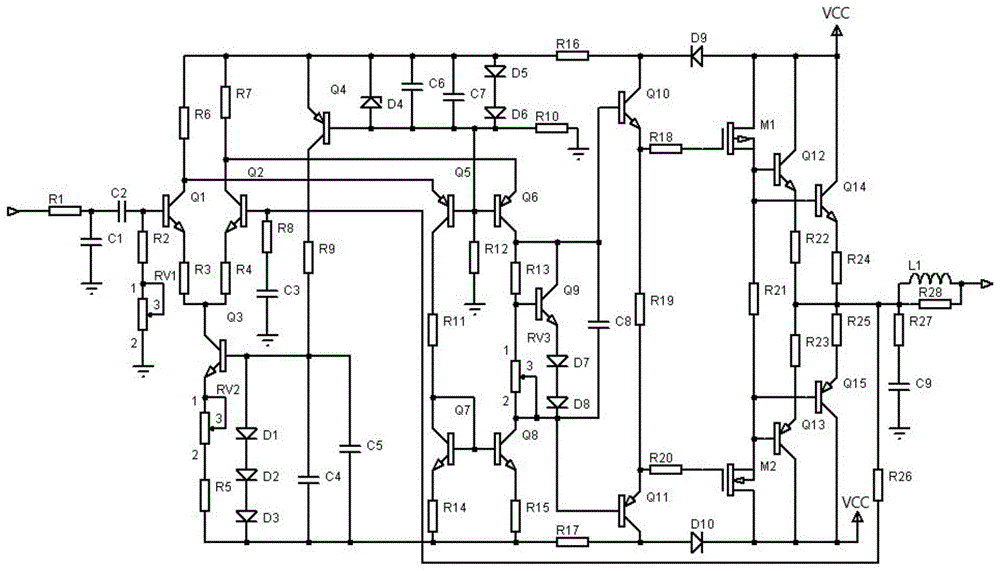 一种蓝牙音箱功率放大电路的制作方法